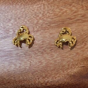 Gold Crab Charms or Pendants
